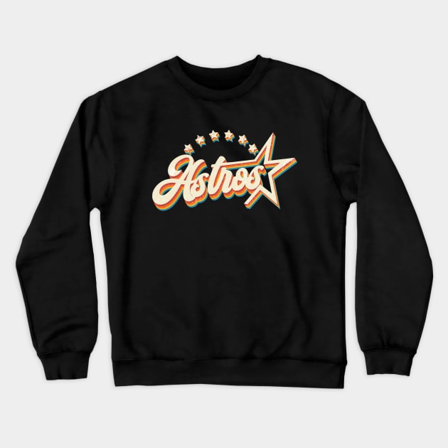 Vintage Astros Houston baseball Crewneck Sweatshirt by wizardwenderlust